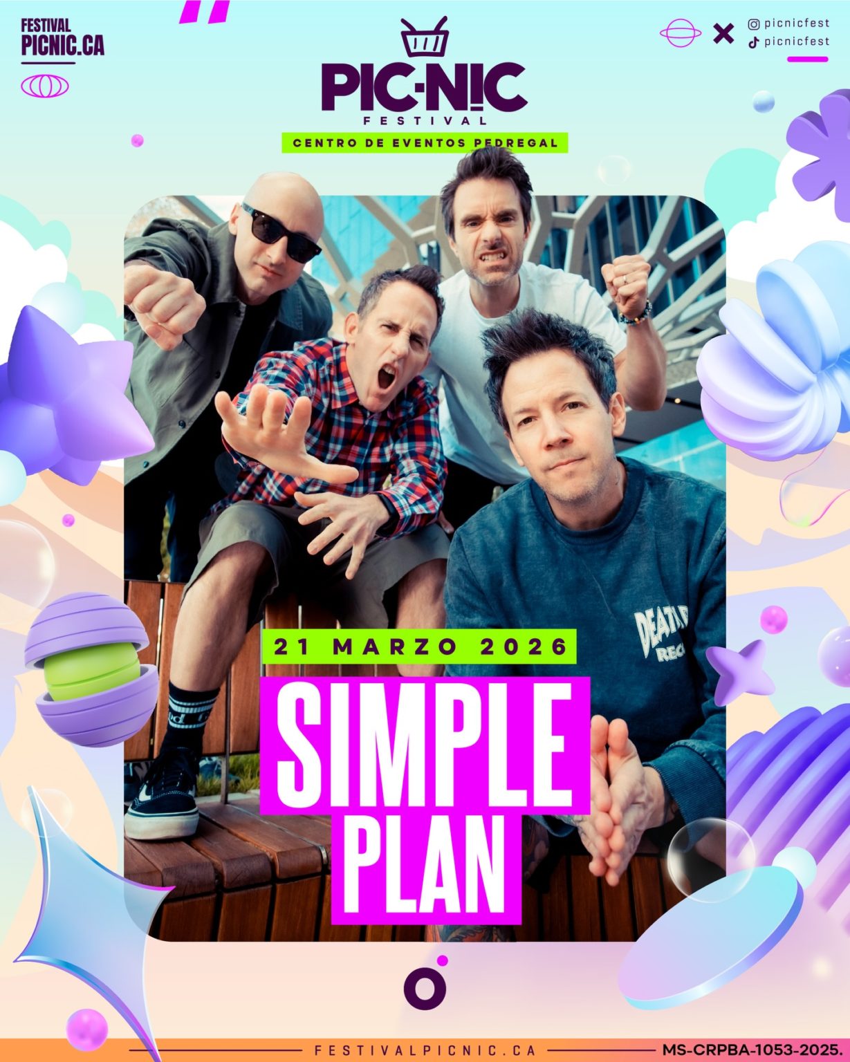 Imagen principal del artículo: Conozca algunos fun facts de Simple Plan: la banda que tocará por primera vez en el país en Picnic Festival 2026