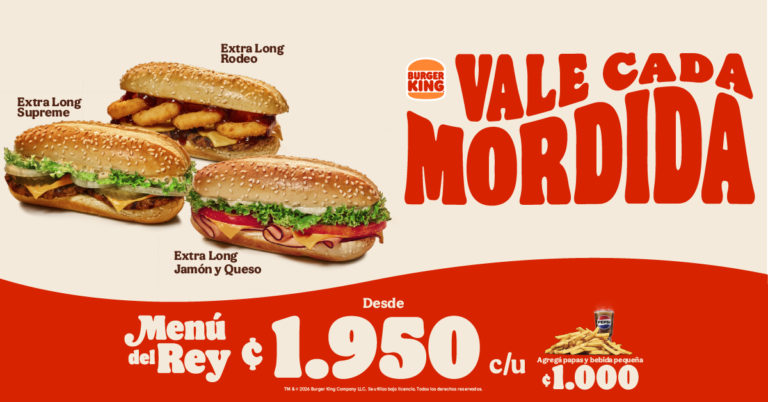 Burger King presenta los nuevos Extra Long: ¡vale cada mordida!