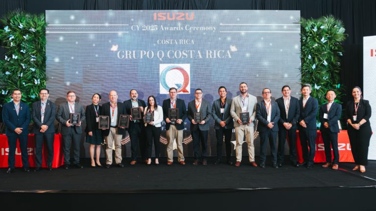 Grupo Q Costa Rica obtiene la distinción global más relevante de postventa de Isuzu y se posiciona entre los mejores del mundo
