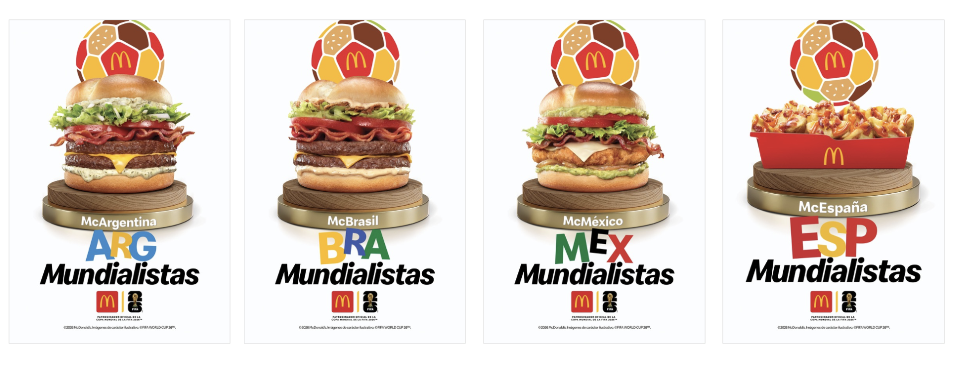 Imagen principal del artículo: McDonald’s celebra la pasión de la Copa Mundial FIFA 2026™ con el lanzamiento de sus Hamburguesas Mundialistas