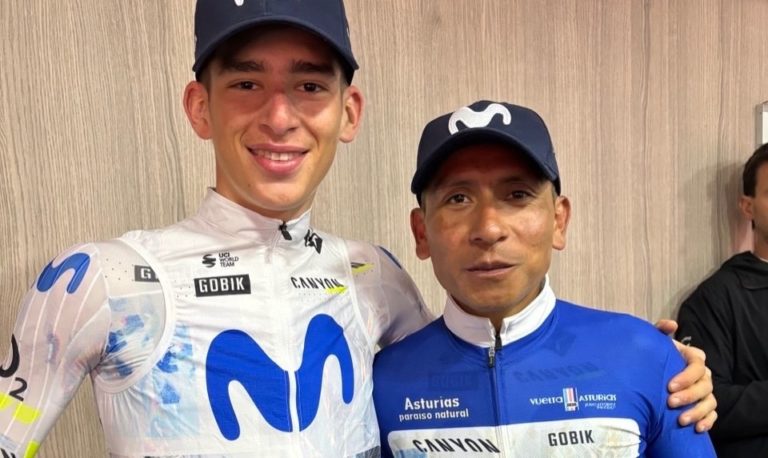 Ciclista tico Sebastián Castro fue determinante en victoria de Nairo Quintana en la Vuelta a Asturias 2026