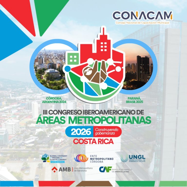 CONACAM organiza congreso internacional sobre gobernanza metropolitana en Costa Rica