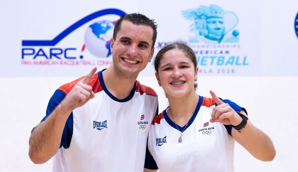 Costa Rica gana oro panamericano en dobles mixtos de ráquetbol