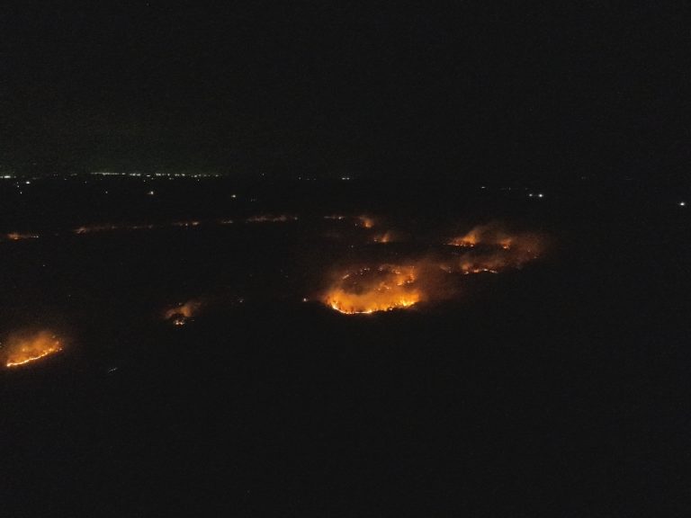 Autoridades atienden incendios forestales en el Parque Nacional Barra Honda y en la reserva Lomas Barbudal