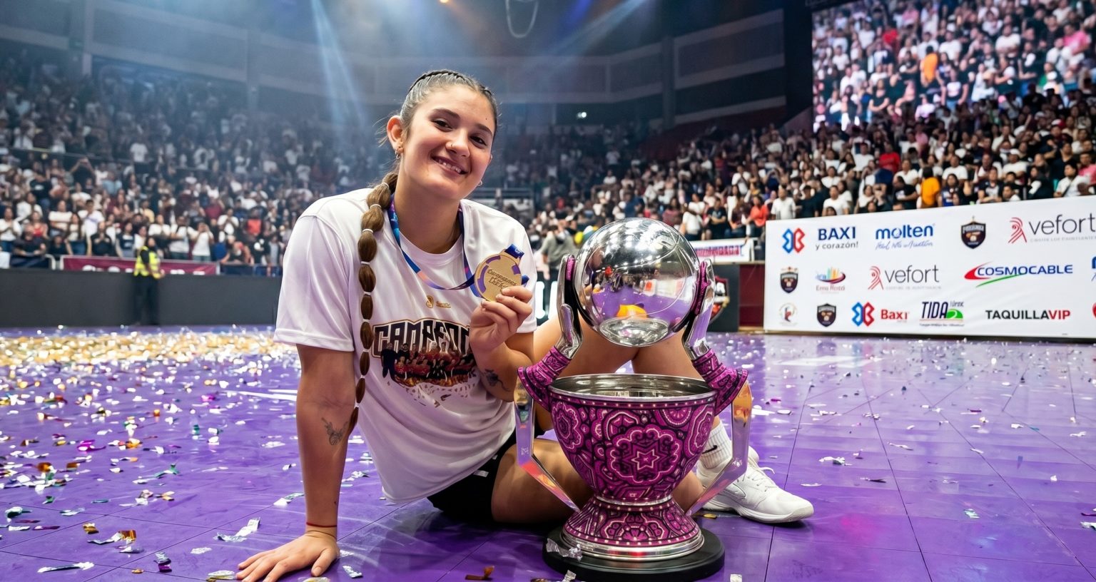Imagen principal del artículo: Voleibolista tica Melina Abarca se corona campeona en la liga profesional de México