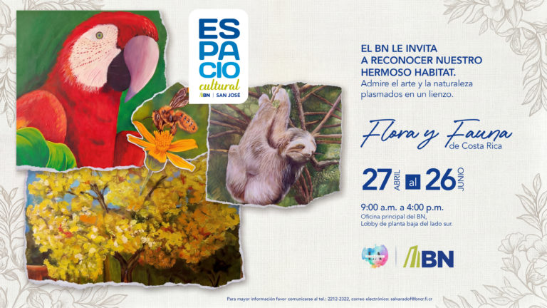 Espacio Cultural del Banco Nacional presenta exposición sobre flora y fauna costarricense