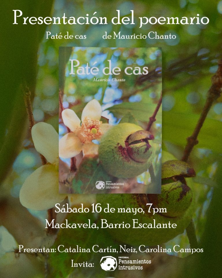 Mauricio Chanto presentará Paté de cas, poemario sobre identidad costarricense