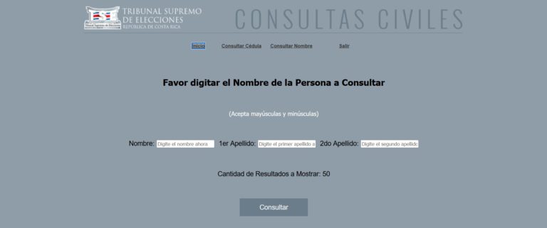 TSE exigirá crear usuario para consultar datos civiles en línea