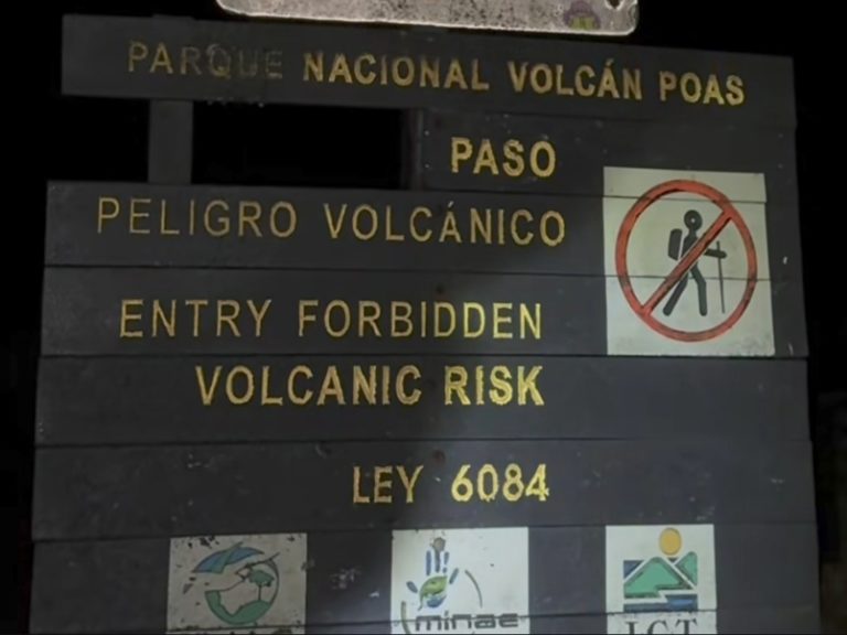 Minae denuncia vandalismo y accesos ilegales en el Parque Nacional Volcán Poás
