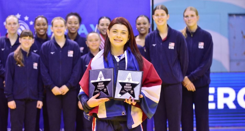 Voleibolista tica Naomy Valverde destaca con dos premios individuales en la Copa Panamericana U17