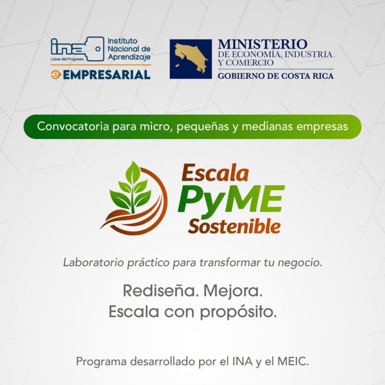 INA y MEIC lanzan primera convocatoria de Escala Pyme Sostenible
