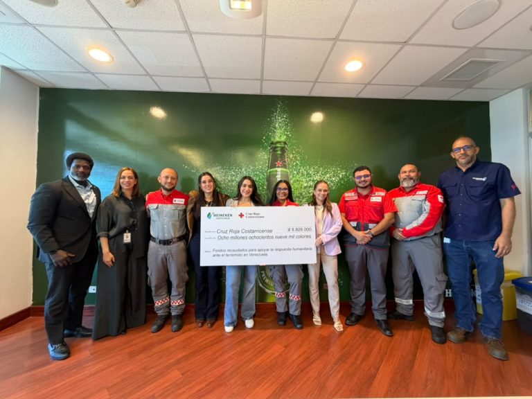 Iniciativa de colaboradores de HEINEKEN Costa Rica recauda casi ₡9 millones para asistencia humanitaria en Venezuela