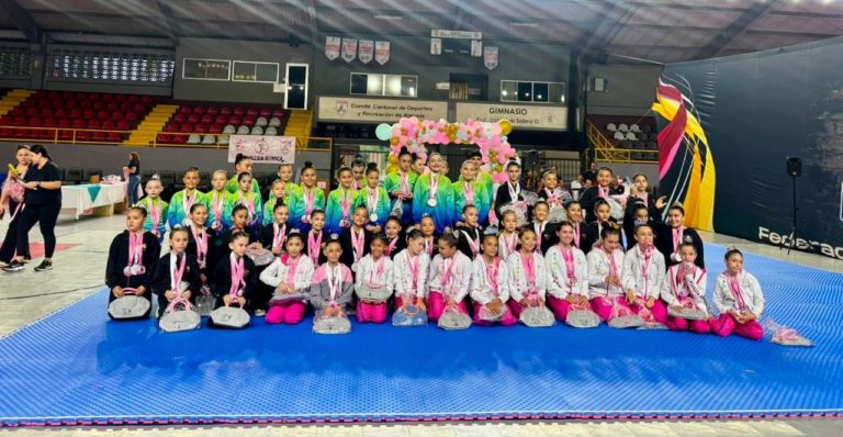 Más de 350 atletas participaron en los regionales de gimnasia rítmica