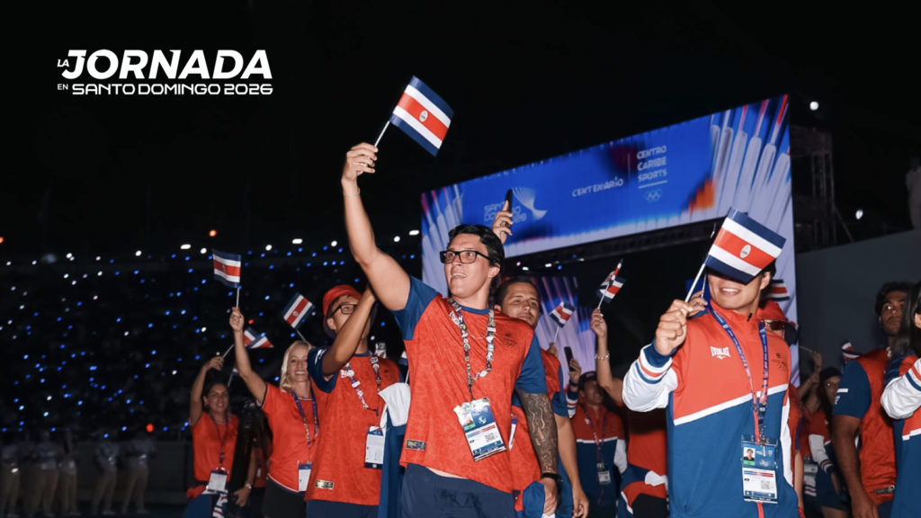Costa Rica desfila con orgullo en la inauguración de Santo Domingo 2026