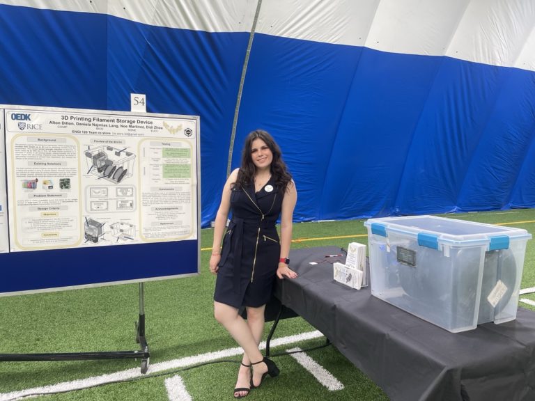 Daniela Najmias: de niña hacía experimentos, hoy recibe un premio en Rice University por su potencial científico