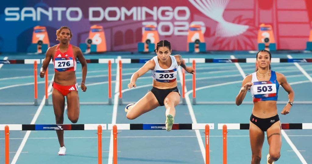 Daniela Rojas rompe el récord nacional de 400 mts vallas y avanza a la final de Santo Domingo 2026