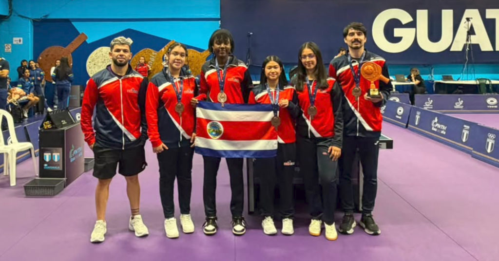 Costa Rica conquista medalla histórica en Panamericano U15 de Tenis de Mesa