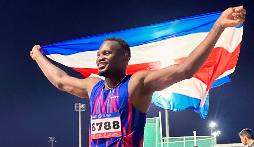 Sherman Güity gana oro en los 100 metros del Grand Prix de Cali