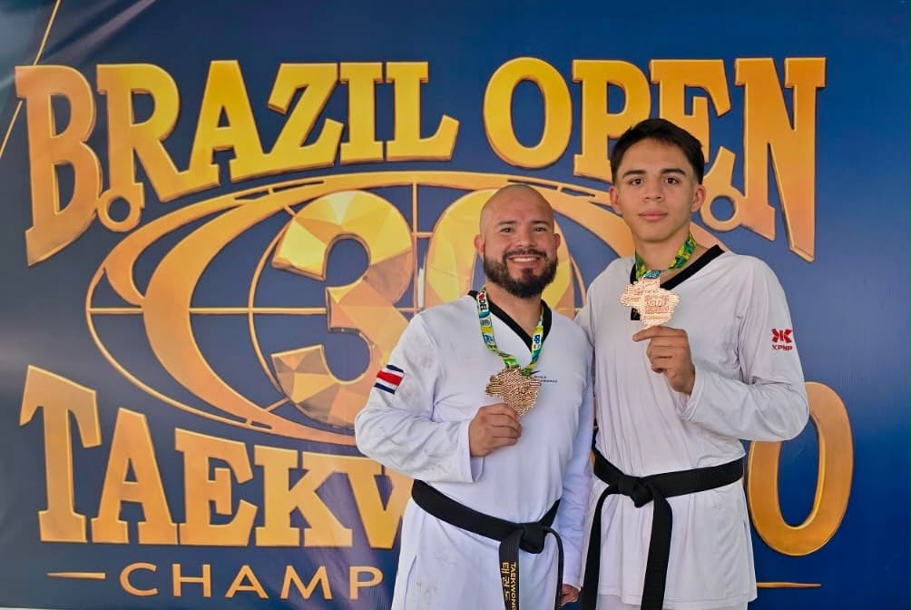 Andrés Molina y Felipe Uribe ganan bronce en Open de Parataekwondo en Brasil