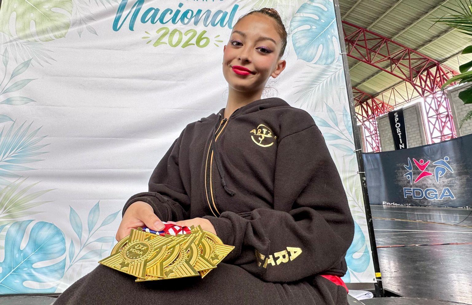Imagen principal del artículo: Galilea Álvarez conquista cinco oros y se corona campeona nacional de gimnasia rítmica