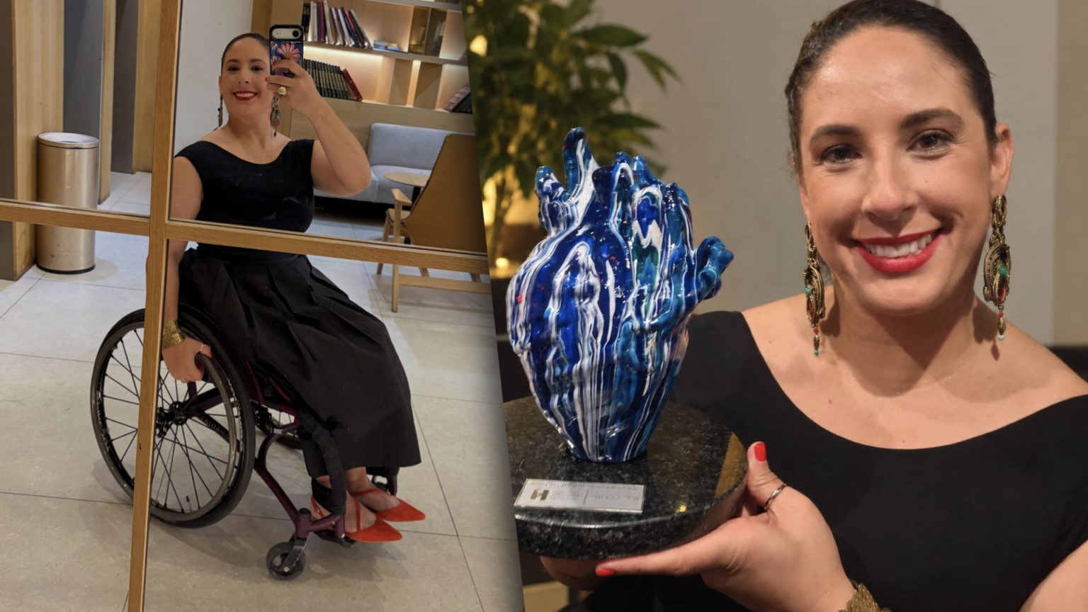 Imagen principal del artículo: Amalia Ortuño recibe galardón internacional por su espíritu de superación